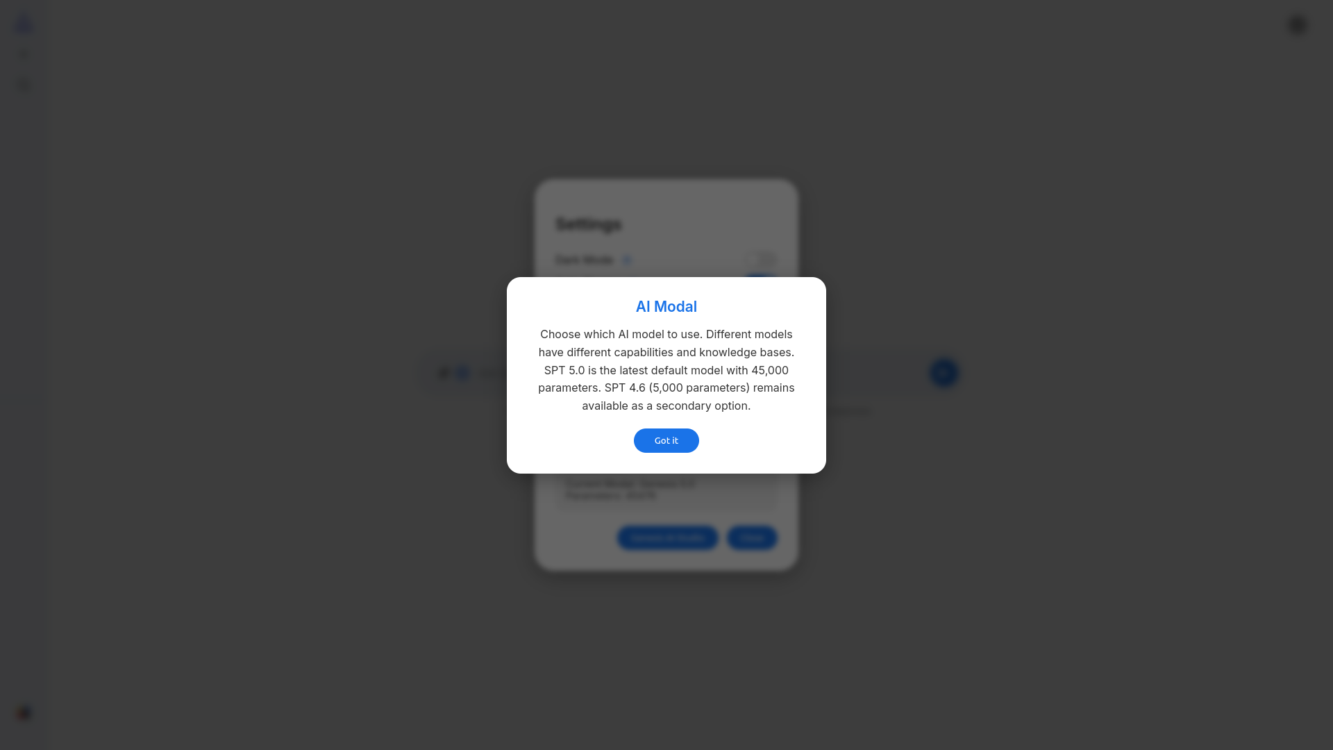 Help modal screenshot