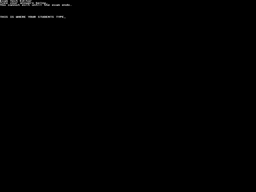 ExamOS Text Editor