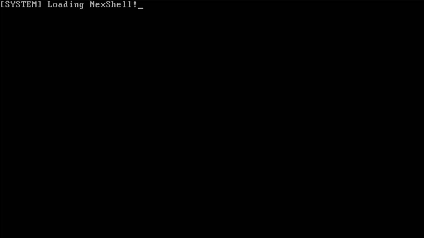 NexShell Boot Screen